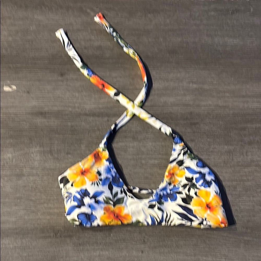 Midori Floral Halter Bikini Top